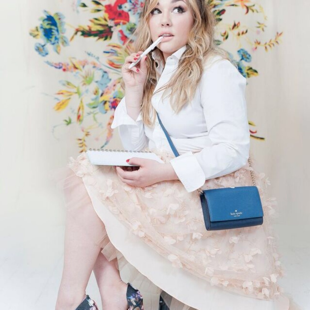 Anthropologie | Fluttered Fete Midi Skirt